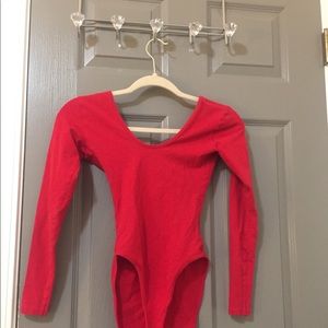 Red long sleeve bodysuit (2 for 15)